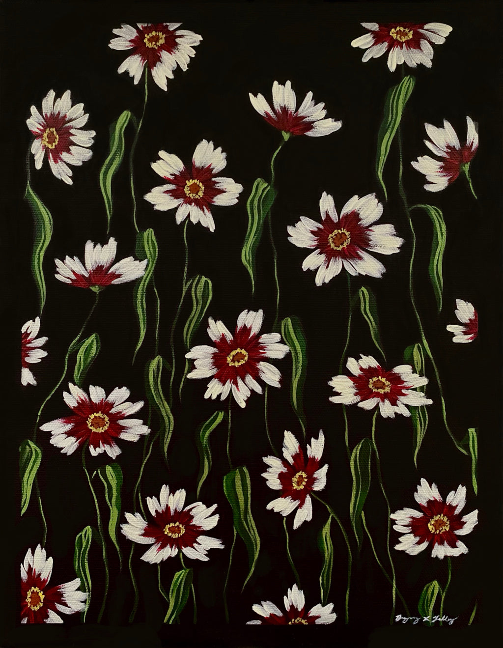 “Coreopsis Blooms” 11x14” Painting