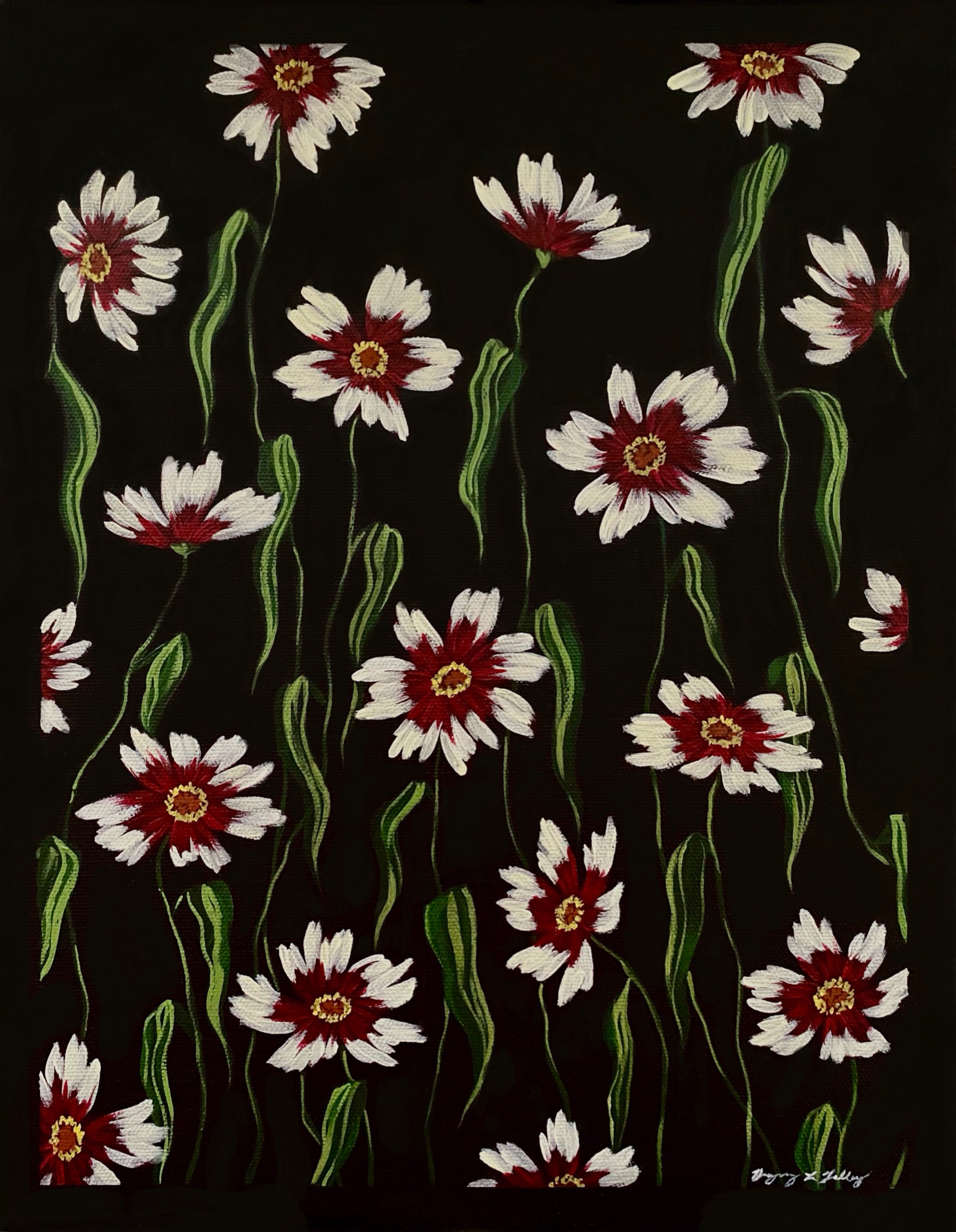 “Coreopsis Blooms” 11x14” Painting