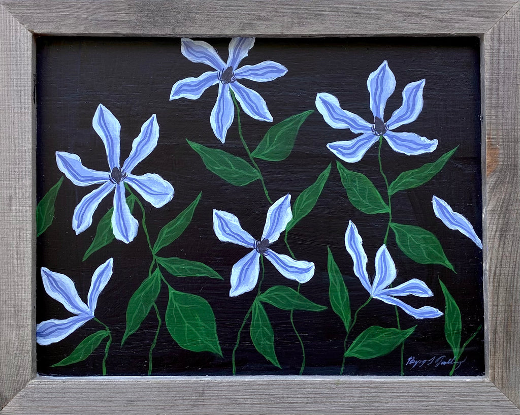 “Clematis Blooms” 8x10” Painting