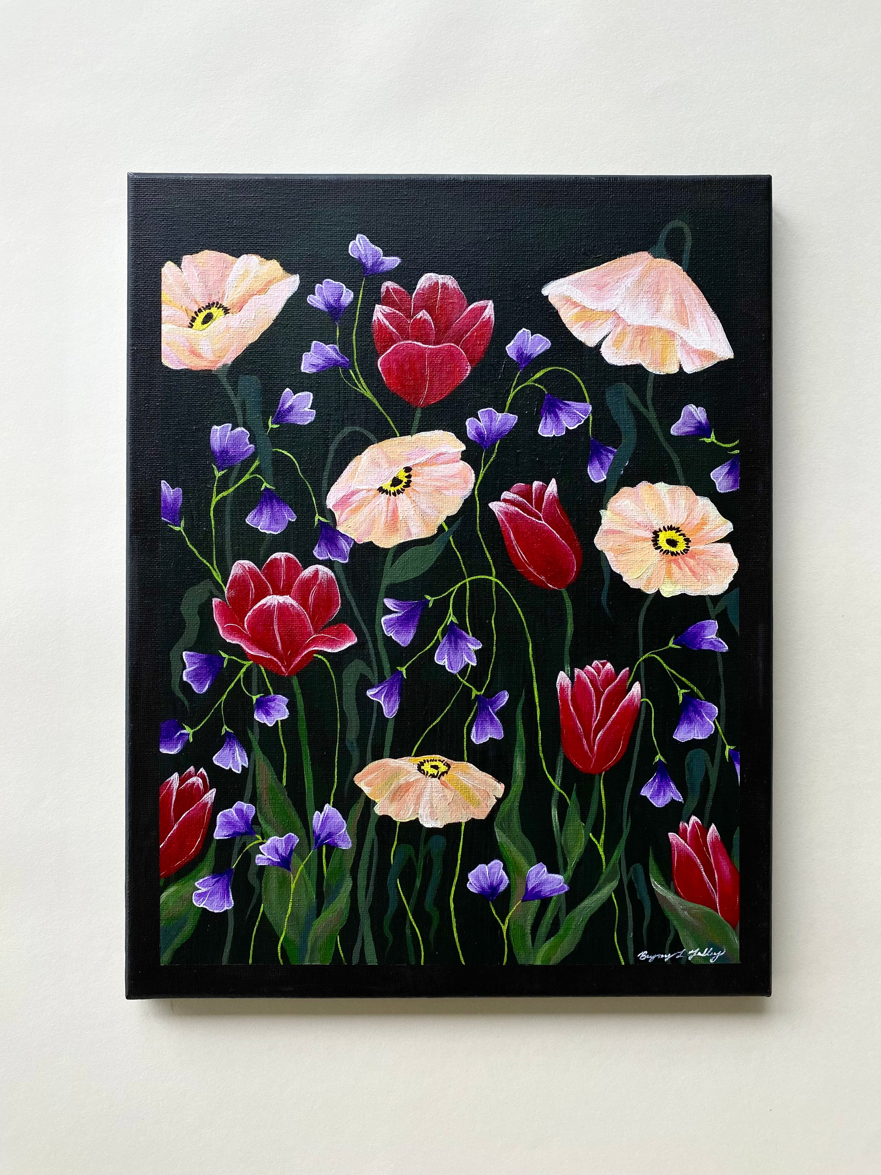 “Tangled Blooms” 11x14” Painting