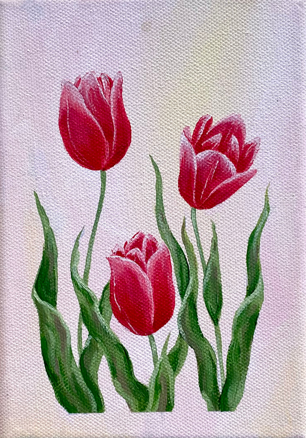 “Tulips” 5x7” Painting